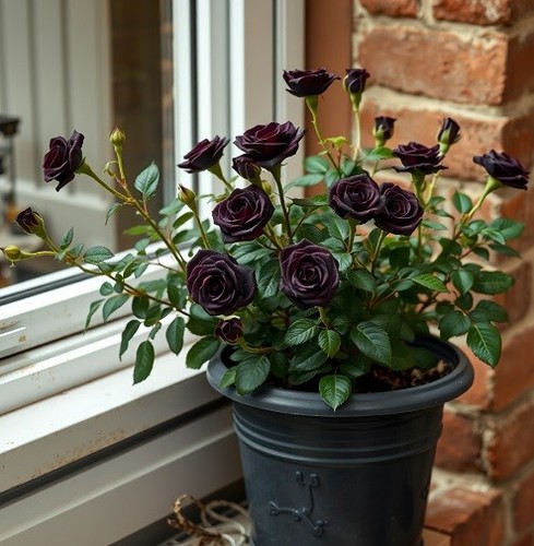Winterharte schwarze rose - 2,