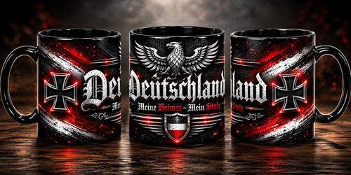 Deutschland meine heimat - meine, tasse