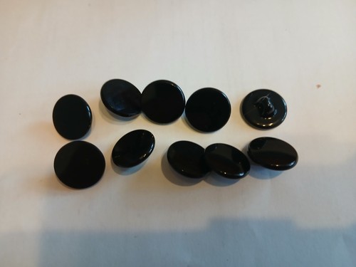 Flache runde schwarze - runde,