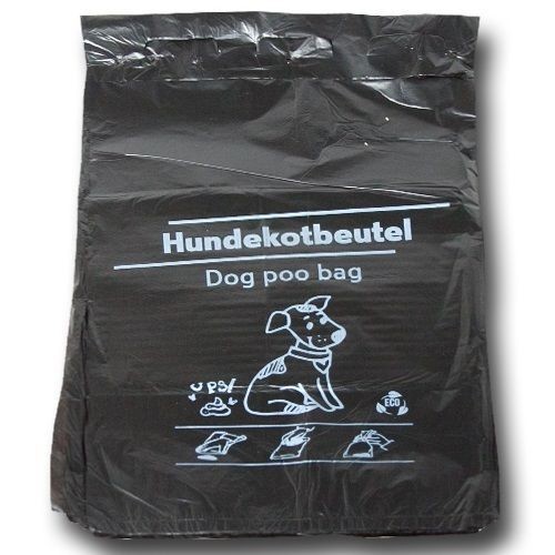 Hundekotbeutel schwarz 100 - ,