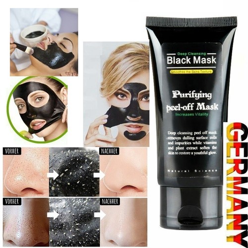Schwarze maske aktivkohle - st,