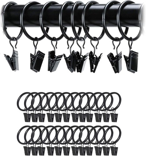 Schwarze gardinenstangenring - schwarze,