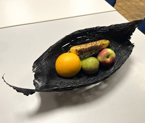 Schwarze designer obstschale - designer,