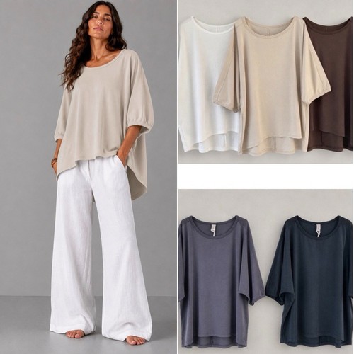 Damen oversize shirt - damen, 3/4