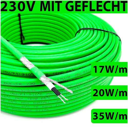Heizkabel 230v frostschutz - heizkabel,